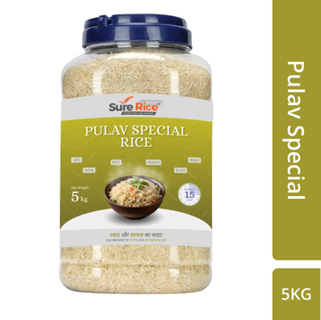SureRice Classic Pulav Special Rice: Aromatic Blend for Flavorful Pulav 5 Kg
