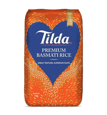 Tilda Premium Basmati Rice |Super Quality Basmati |Long Grains and Delicate Aroma |Pulao Basmati Rice|1 kg